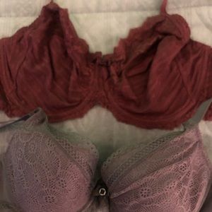 2 Chantelle bras 36D